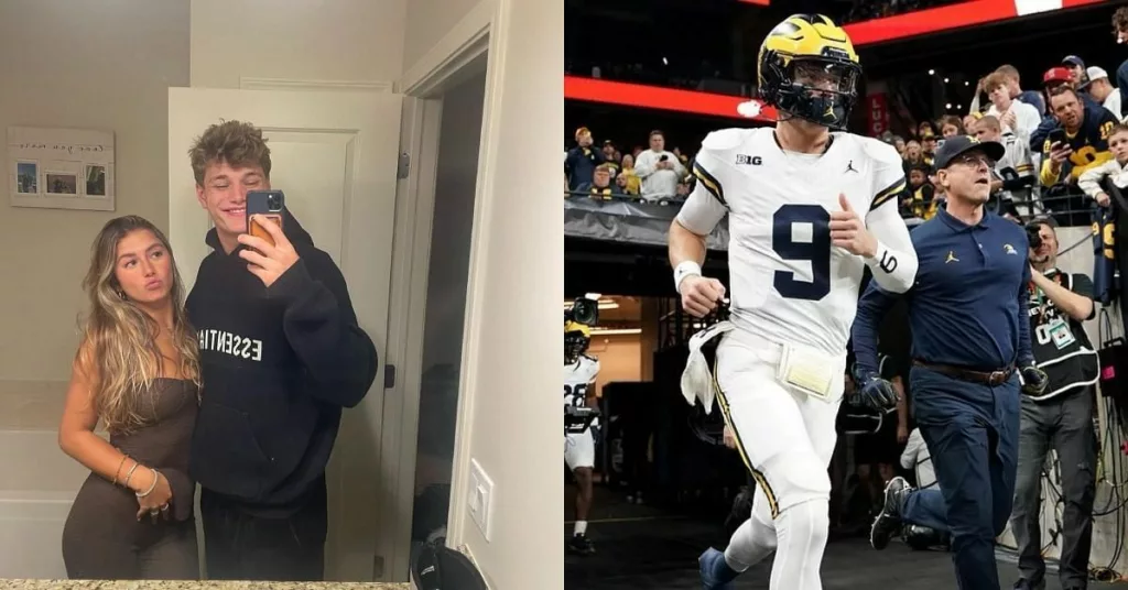 JJ McCarthy’s GF cheers on Michigan QB for winning Bo Schembechler MVP award