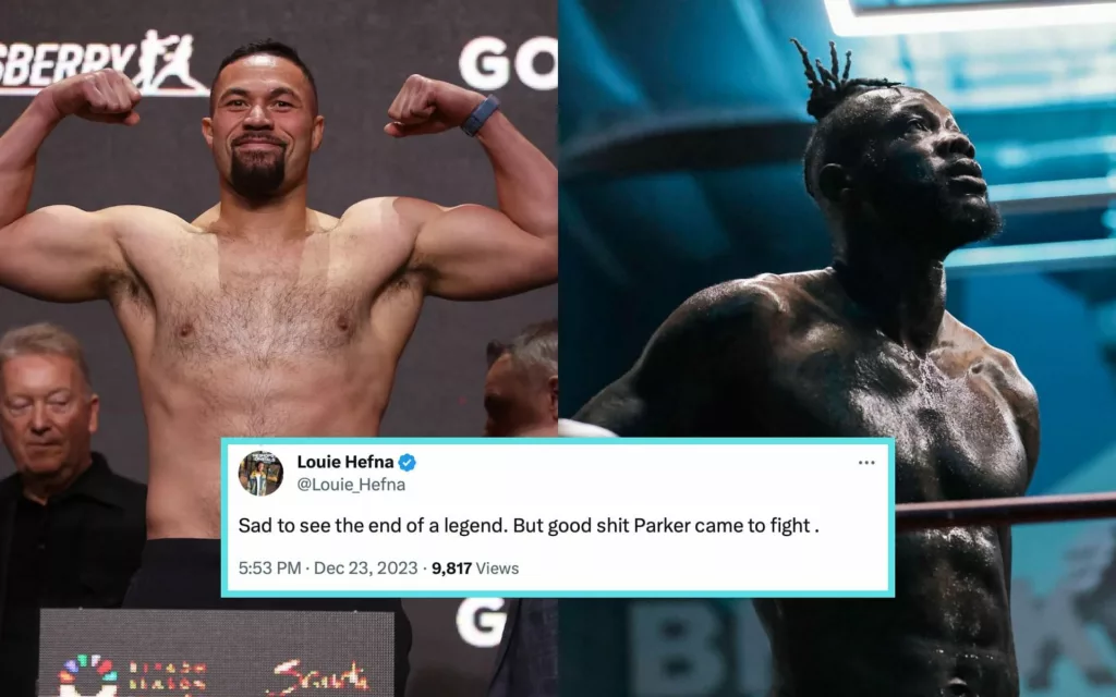 Joseph Parker: “Sad to see the end of a legend”