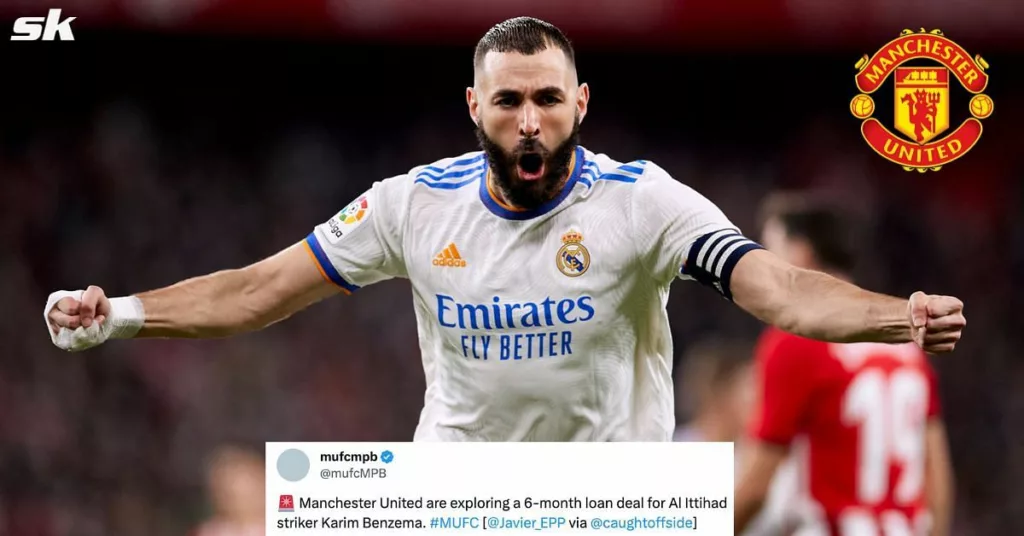 "He’s finished and mid" "On my knees" – Manchester United fans react to transfer links with Real Madrid legend Karim Benzema