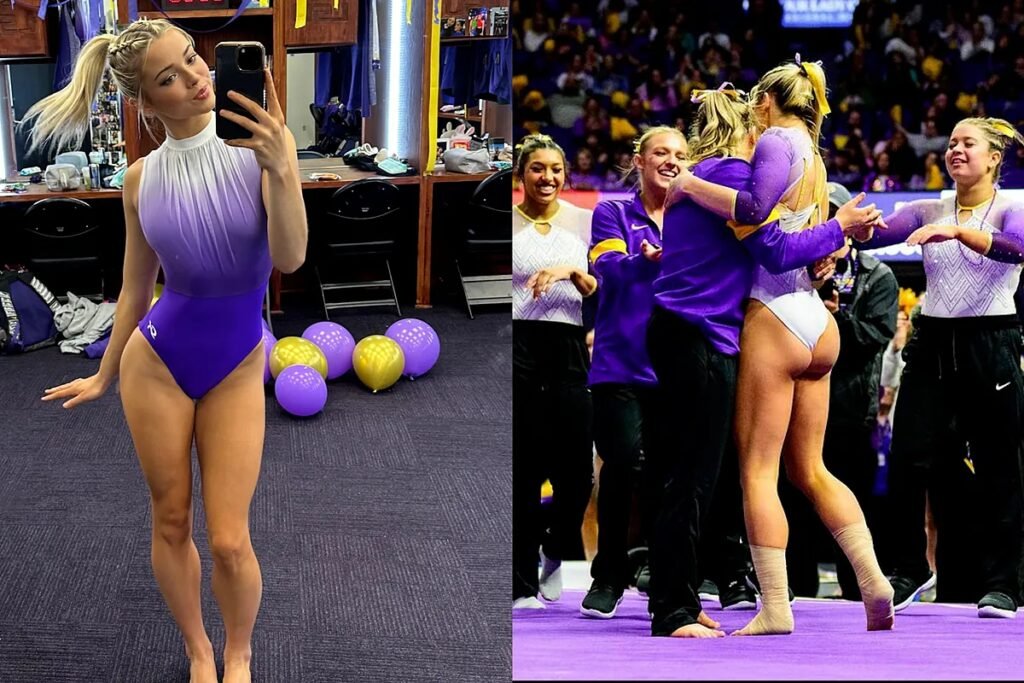 Olivia Dunne dazzles with flawless gymnastics routine on 'senior night' as LSU Tiger