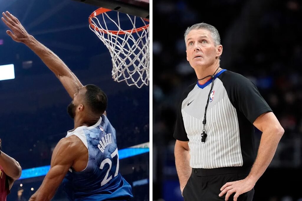 Rudy Gobert's blooper reel: disses ref Scott Foster with money gesture and air balls a dunk